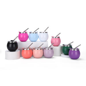 D5036 5oz <span class=keywords><strong>Mate</strong></span> Calabaza <span class=keywords><strong>Mate</strong></span> Termo Acero inoxidable Mini Egg Cups Aislamiento al vacío <span class=keywords><strong>Mate</strong></span> Yerba Tea Cup - Product Image 3