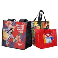 Sac pliable réutilisable pour la promotion de l'épicerie sac de shopping de magasin de conception non tissé écologique sac d'épicerie pliable uni