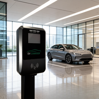 Nueva Estación de Carga para Vehículos Eléctricos Comerciales, 7/11/22kW Tipo 2 OCPP 1.6J IP54, Solución de Estacionamiento para Puntos de Trabajo, Montaje en Pared, Jinghu TA-AC-P-B