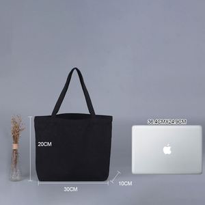 Logo Printed Size Reusable Organic Cotton, <b>Canvas</b> Grocery Shopping Tote Bags for Women and Men, Travel <b>Shopper</b> Storage - Product Image 5