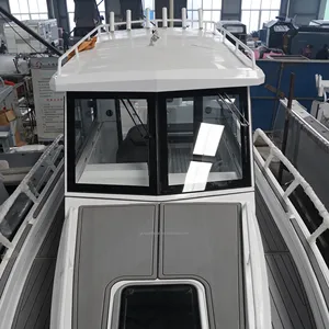 25ft alumínio barco com CE Center Cuddy Cabin Cruiser pesca navio para venda