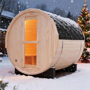 Sauna traditionnel à vapeur pour 2 à 4 personnes - Spa de jardin en pin blanc de qualité supérieure - Product Image 2