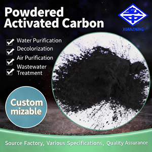 פחם פעיל אבקתי 800 ערך יוד, בעל תקן ISO 9001, פחם אנתרציט נינגשיה לטיפול בשפכים, ידידותי לסביבה - Product Image 3