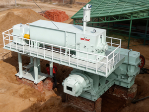 Machine à mouler les briques creuses en terre cuite et en terre argileuse, extrudeuse de briques en argile avec mélangeur et coupeur - Product Image 4