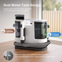 Nettoyeur vapeur professionnel portable pour tapis, tissus et tapisserie, avec une puissante aspiration, idéal pour nettoyer les canapés et les tapis.