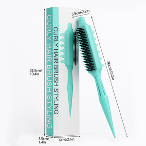 <span class=keywords><strong>Cepillo</strong></span> para Definir Rizos de Paja de Trigo Ecológico al por Mayor 3 en 1, <span class=keywords><strong>Cepillo</strong></span> para Cabello <span class=keywords><strong>Rizado</strong></span> con Borde Lateral, Peine para Peinar - Product Image 2