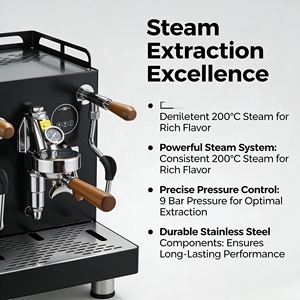 Máquina de Espresso Comercial Semiautomática E61 con Bomba Rotativa Importada y Calderas Dobles - Product Image 2