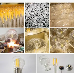 No Flicker A19 Led Filament Bulb CCT Color 4W 6W 8W Clear Frost Glass Forst Indoor A60 Vintage Led Edison Bulb Dim