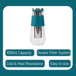 Jarra de Café Frio em Vidro Borossilicato 1L com Filtro Removível de Malha Fina em Aço Inoxidável - Product Image 3