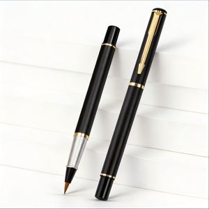 Soft-tip Luxury Metal Fountain <b>Pens</b> Wholesale Men's Calligraphy Practice Fountain <b>Pen</b> Signature <b>Pens</b> with Custom logo for Gifts - Product Image 1