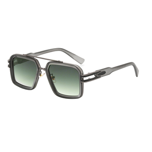 <span class=keywords><strong>Gafas</strong></span> de Sol de Diseño Vintage de Lujo, Extra Grandes, Cuadradas, Metálicas, Azules y Doradas, con Logotipo Personalizado, Novedades 2025 - Product Image 4