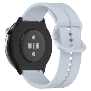 Para <span class=keywords><strong>Amazfit</strong></span> <span class=keywords><strong>GTR</strong></span> Mini reloj transpirable 20mm 22mm correa de silicona con hebilla de acero inoxidable 316L Correa inteligente de reemplazo rápido - Product Image 5