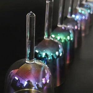 Cuencos de cristal de cuarzo transparente hechos a mano para lluvia de montaña, juego de tono perfecto de 440/432Hz para música ligera cósmica, <span class=keywords><strong>alquimia</strong></span>, curación, producto antiguo - Product Image 5