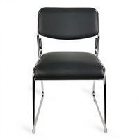 Chaise de bureau pour étudiants, chaise sans accoudoirs en maille à dossier incurvé, chaise ergonomique pour salle de conférence