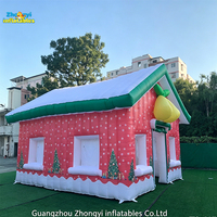 Grotte gonflable de Noël du Père Noël / Maison gonflable de Noël / Tente gonflable de Noël pour la décoration d'événements