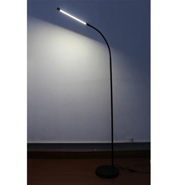 Drop Shipping Flexible Gooseneck Dimming Timer LED Standing Floor Lamp Eyelashes Beauty Light For Nail Living Room