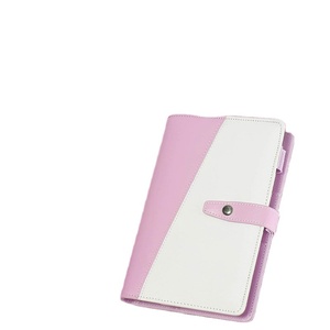 PU <b>A6</b> Size Loof-leaf PVC Binder Customization Budget Cash Money <b>Envelope</b> Planner Binder Set Side Pouches Bill Pen Pockets Binder - Product Image 1