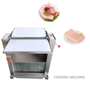 Mesin dehidrator kulit babi profesional, mesin pemotong daging babi komersial, pelet kulit babi, mesin pengiris daging masak profesional