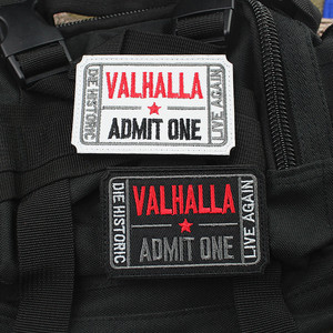 SpaceAutoチケットバルハラは、1つの刺Embroideredされた戦術的なモラールバッジフックとループアームバンド刺Embroideryパッチを認めます - Product Image 5