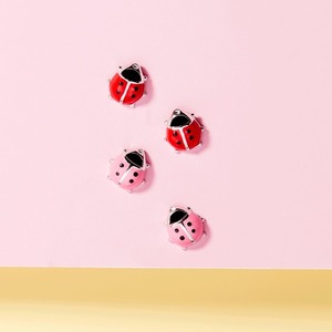 <span class=keywords><strong>Orecchini</strong></span> personalizzati in <span class=keywords><strong>argento</strong></span> Sterling 925 placcato oro 14K simpatica collezione di animali con <span class=keywords><strong>coccinella</strong></span> unicorno per feste ragazze - Product Image 5