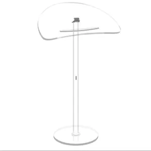 Trong suốt vẻ đẹp hiện đại Acrylic bục đứng rõ ràng lecterns Bục Giảng cho lớp học đám cưới Nhà thờ bài phát biểu