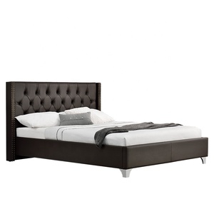 Cama de PU <span class=keywords><strong>con</strong></span> diseño de ala elegante Willsoon <span class=keywords><strong>con</strong></span> <span class=keywords><strong>tachuelas</strong></span> clásicas, gran oferta, cama flotante para tapicería <span class=keywords><strong>con</strong></span> cabecero de botón suave - Product Image 2