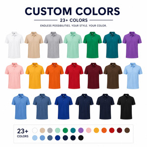 เสื้อโปโลธุรกิจแบบยูนิเซ็กซ์พร้อมโลโก้สั่งทำ มีให้เลือก 23 สี ระบายอากาศได้ดี เนื้อผ้านุ่ม ซับเหงื่อ เหมาะสำหรับทีมกอล์ฟ ขายส่ง สีกรมท่า - Product Image 3