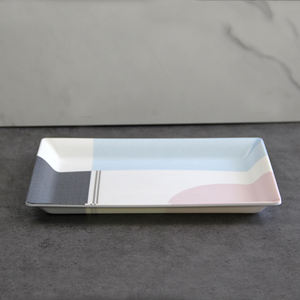 Plateau en plastique mélamine rectangle personnalisé en gros finition mate écologique et bon marché pour hôtels restaurants cafés bars - Product Image 3