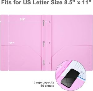 A4 tiêu chuẩn polyethylene đôi túi thư mục, nhựa đơn-clip A4 Văn phòng phẩm tập tin Bìa, văn phòng và đồ dùng học tập. - Product Image 2