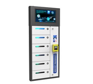 Y2 Power <span class=keywords><strong>ZEN</strong></span> – Casier de recharge mural pour téléphones portables à <span class=keywords><strong>6</strong></span> baies avec lecteur de carte de crédit, idéal pour l'extérieur, optionnel pour écran publicitaire - Product Image 3