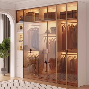 Meubles de dressing, armoire sur mesure, contemporaine, entièrement personnalisable, moderne, gain de place, armoire intégrée en MDF - Product Image 4