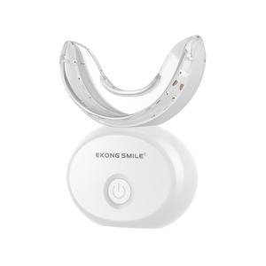 2025年ベストセラー EKONG SMILE 充電式ワイヤレスLEDライト歯のホワイトニングキット（ミントジェル付き、32個の赤青LEDランプ搭載） - Product Image 3