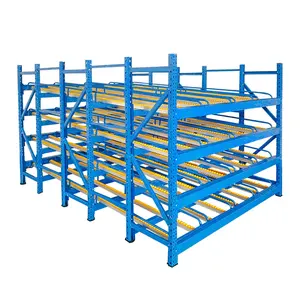 furniture factory storage push back roller rack shelving for small item storage