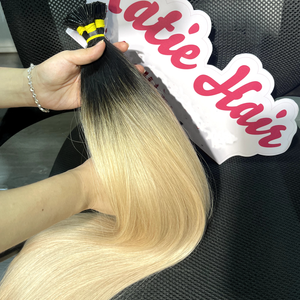 Extensions de cheveux à la kératine vietnamienne I Tip de qualité supérieure 100% cheveux humains vierges aspect naturel droit à double tirage - Product Image 2