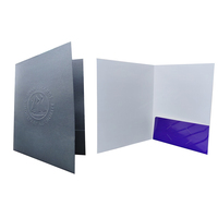 Carpeta de Presentación de Papel A4 con Dos Bolsillos, Impermeable, Ecológica y de Lujo, con Logotipo Personalizado de Fábrica China