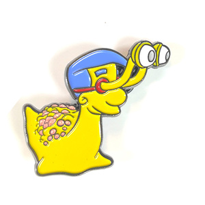 Pin Personalizado de Esmalte Suave con Purpurina de Palomitas de Maíz - Product Image 3