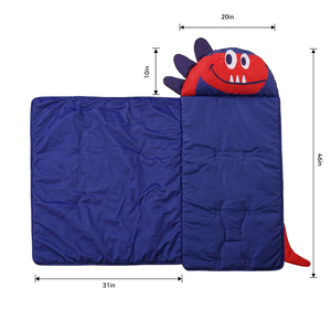 Tapis <span class=keywords><strong>de</strong></span> sieste 3D dinosaure CPC & OEKO-TEX <span class=keywords><strong>pour</strong></span> tout-petits avec oreiller et couverture, pliable et portable <span class=keywords><strong>pour</strong></span> la <span class=keywords><strong>maternelle</strong></span>, la garderie et les garçons - Product Image 4