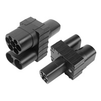 Adaptateur de charge rapide DC CCS2 vers TESLA, IP55, prise de connecteur EV de type 2, haute performance pour véhicules électriques