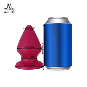 液体シリコン製 超大型アナルプラグ 男女兼用 ソフト 無臭 弾性アナルダイレーター 大人のおもちゃ - Product Image 6