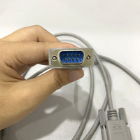 Cable RS232 DB9 Macho-Hembra Personalizado, Color Beige, Chapado en Oro, con Cubierta de PVC y Blindaje de Lámina, para Monitor, Computadora, Reproductor de DVD, Proyector, de 0.3m a 10m