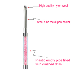 Pinceau à ongles dégradé, stylo de teinture Halo, embout oblique, effet ciel étoilé, gel de peinture couleur ombrée pour photothérapie, outil de manucure - Product Image 2