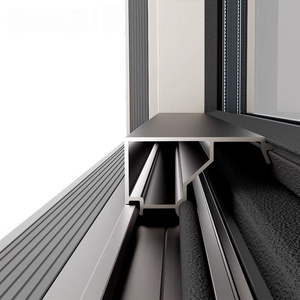 Fenêtres et portes coulissantes horizontales en aluminium à double vitrage, design moderne, prix usine raisonnable, pour balcon - Product Image 3