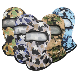 <span class=keywords><strong>Cagoule</strong></span> noire personnalisée à un trou, respirante, couleur unie, pour cyclisme, doublure de casque homme, masque de ski - Product Image 2