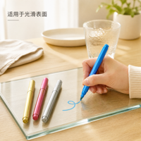 Stylo effaçable pour verre à vin, marqueur métallique pour bouteille de vin