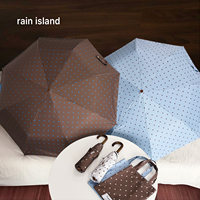 Parasol manuel ultra-résistant à trois plis, protection solaire, résistant aux UV, style rétro, pour femmes