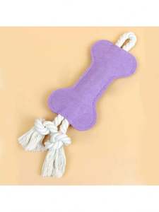 Giocattolo per Cani in Corda di Alta Qualità Osso Interattivo in Feltro Morbido per Cani e Cuccioli Giocattoli da Masticare - Product Image 6