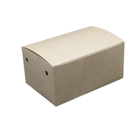 Emballage compostable Boîte en carton en papier kraft pour poulet frit Ad Chips Food