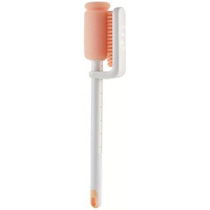 Multi-functional <b>Sponge</b> Cleaning Brush <b>Long</b> <b>Handle</b> Cup Cleaning Brush Double Head Design Baby Bottle Cleaning Brush - Product Image 1