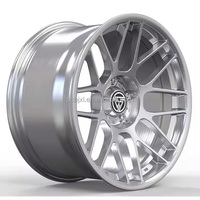 Jantes forgées monobloc XINLAI personnalisées, polies argentées, multi-rayons, concaves profondes, 5x112 5x114.3 5x130 avec ajustement sur mesure