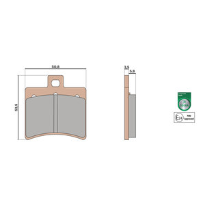 Plaquettes de frein MHR SYNT homologuées - Product Image 1